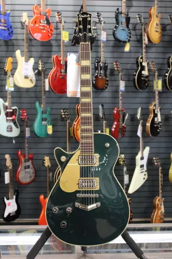 Gretsch Guitars - G6228LH Players Edition Jet BT with ''V'' Stoptail, Rosewood Fingerboard - Cadillac Green, Left-Handed
